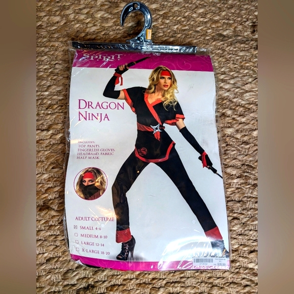 Spirit Other - Spirit Women’s Dragon Ninja Halloween Costume Adult Small 4-6